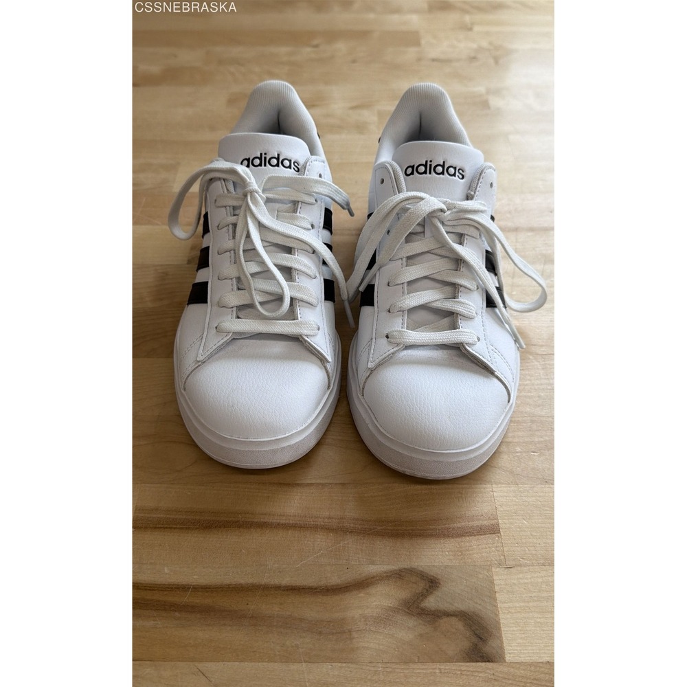 Adidas Grand Court 2.0 White Black Cloudfoam Comfort Sneakers GW9214 Mens 6